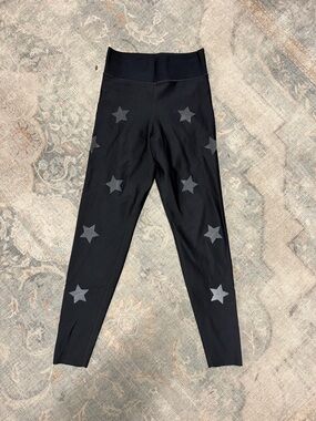Ultracor black leggings with star print